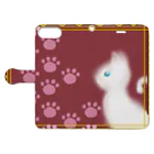 こあらの王宮の猫 Book-Style Smartphone Case:Opened (outside)