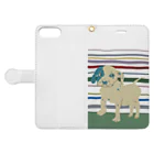 DOG DOG DOGのぶち犬 Book-Style Smartphone Case:Opened (outside)