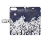 haruの雪の輝き Book-Style Smartphone Case:Opened (outside)