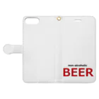 アメリカンベース のノンアルコールビール　ビール Book-Style Smartphone Case:Opened (outside)