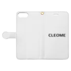 CLEOMEのCLEOME Tシャツ 手帳型スマホケースを開いた場合(外側)