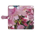 gvs-daifukumochiの枝垂れ桜 Book-Style Smartphone Case:Opened (outside)