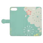 orange_honeyの桜1 Book-Style Smartphone Case:Opened (outside)