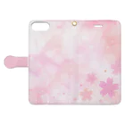 orange_honeyの桜19 Book-Style Smartphone Case:Opened (outside)