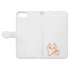 目とめのねこくん Book-Style Smartphone Case:Opened (outside)