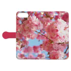 orange_honeyの桜21 Book-Style Smartphone Case:Opened (outside)