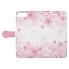 orange_honeyの桜33 Book-Style Smartphone Case:Opened (outside)