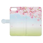 orange_honeyの桜45 Book-Style Smartphone Case:Opened (outside)