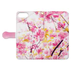 orange_honeyの桜53 Book-Style Smartphone Case:Opened (outside)