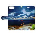 ppmの滑走路、夜景 Book-Style Smartphone Case:Opened (outside)