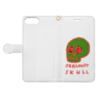 SKULL-2のJEALOUSY SKULL Book-Style Smartphone Case:Opened (outside)