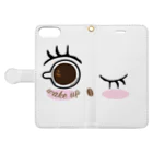 Atelier Cのcoffee-wake up Book-Style Smartphone Case:Opened (outside)