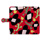 pikkusuosikki / ilo   growth_miyakoの/// square flower /// レッド Book-Style Smartphone Case:Opened (outside)