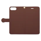 ぽぬぞぬのグラデーション Garnet Marron Book-Style Smartphone Case:Opened (outside)