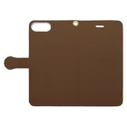 ぽぬぞぬのグラデーション Emerald Marron Book-Style Smartphone Case:Opened (outside)