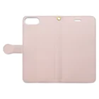 ぽぬぞぬのグラデーション Flower Milk Tea Book-Style Smartphone Case:Opened (outside)