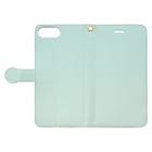 ぽぬぞぬのグラデーション Hand-Riding Neptune Book-Style Smartphone Case:Opened (outside)
