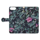 Designed by calm life.のFlow flowers.No.3 Book-Style Smartphone Case:Opened (outside)