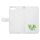 始季彩＠suzuriのGreenLeaf Book-Style Smartphone Case:Opened (outside)