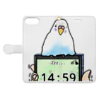 Lily bird（リリーバード）の「小鳥が眠りたがってるんだ」（インコ） Book-Style Smartphone Case:Opened (outside)