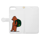 ＋Whimsyのcamp bear Book-Style Smartphone Case:Opened (outside)