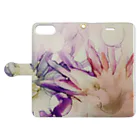 kohaku_no.5のflowers Book-Style Smartphone Case:Opened (outside)