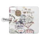 Fuu and Mar 🐾のtravel stamps.2 手帳型スマホケースを開いた場合(外側)