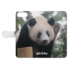 gackeyのおはなし PANDA 手帳型スマホケースを開いた場合(外側)