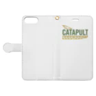 kimchinのカタパルト CATAPULT ロゴ Book-Style Smartphone Case:Opened (outside)