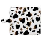 きょうは、なにをきようか。の🐄ウシ🐂🐃🐮♉️ Book-Style Smartphone Case:Opened (outside)