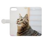 M's photographyのキジトラ猫 Book-Style Smartphone Case:Opened (outside)