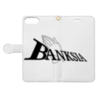 BANKSIAのBANKSIA OriginalLogo 手帳型スマホケースを開いた場合(外側)