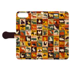 継続支援プラスタのAnimals手帳型スマホケース Book-Style Smartphone Case:Opened (outside)