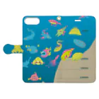 cementmilk WEBショップのDeep sea creatures Book-Style Smartphone Case:Opened (outside)