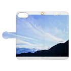 asirの流れるような空 Book-Style Smartphone Case:Opened (outside)