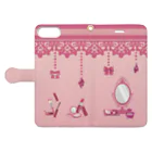 Kakko_yuの女の子 Book-Style Smartphone Case:Opened (outside)