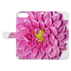 水彩屋のDahlia Book-Style Smartphone Case:Opened (outside)