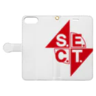 S.E.C.T.公式ショップのS.E.C.T. 手帳型スマホケースを開いた場合(外側)