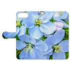 aoの空の花 Book-Style Smartphone Case:Opened (outside)