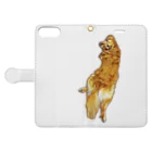 flatcoatedretrieverのgolden retriever Book-Style Smartphone Case:Opened (outside)