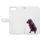 flatcoatedretrieverのflatcoated retriever Book-Style Smartphone Case:Opened (outside)