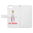 yuma8975のoh saka Book-Style Smartphone Case:Opened (outside)