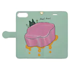 [ DDitBBD. ]のMeat! Meat! Book-Style Smartphone Case:Opened (outside)