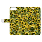 サニーSunny 犬グッズショップのひまわり　向日葵　花　北海道 Book-Style Smartphone Case:Opened (outside)