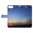 ozwaldのSunset clouds Book-Style Smartphone Case:Opened (outside)