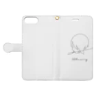 RelaxingのRelaxing タバコと女の子Tシャツ Book-Style Smartphone Case:Opened (outside)