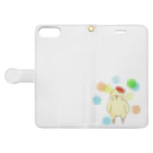 小鳥のほっぺの水玉ピヨちゃん Book-Style Smartphone Case:Opened (outside)