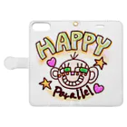 HotaPieのHappy Parallel World 手帳型スマホケースを開いた場合(外側)