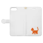 クリームあんみつの猫 Book-Style Smartphone Case:Opened (outside)