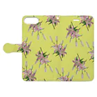 あおちゃん商会のThunberg Lily （スカシユリ） イエロー Book-Style Smartphone Case:Opened (outside)